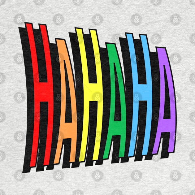 Rainbow laughter Hahaha by Jokertoons